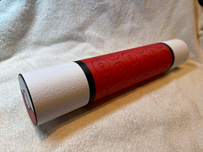 PokeBall‑Inspired 3D Printed TCG Playmat Tube – Organic PLA Storage & Travel Case