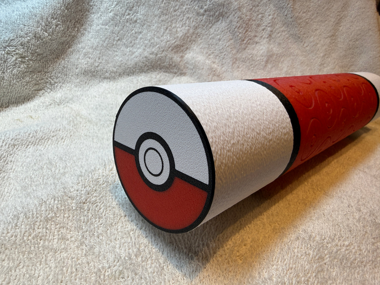 PokeBall‑Inspired 3D Printed TCG Playmat Tube – Organic PLA Storage & Travel Case